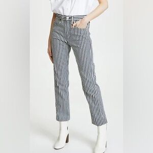 rag & bone | Indigo Stripe Vintage Straight Jeans
